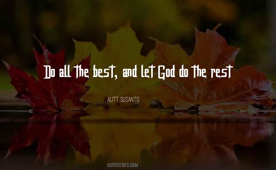 Quotes About Let God #1698119