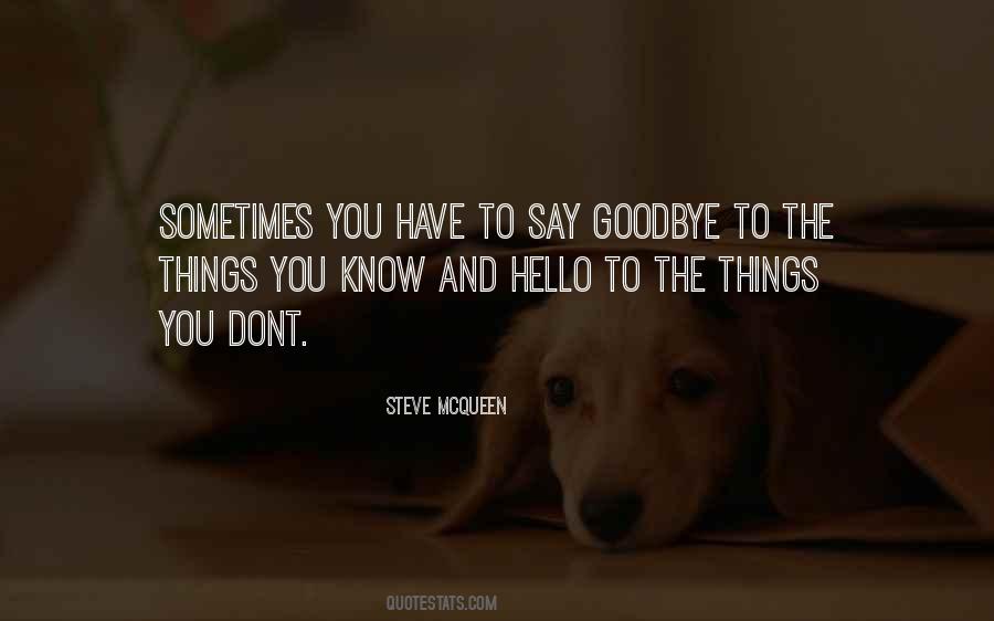 Quotes About Goodbye And Hello #302121