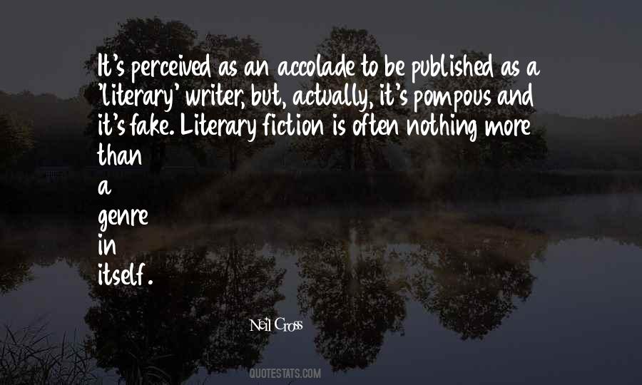 Quotes About Literary Genre #1704427