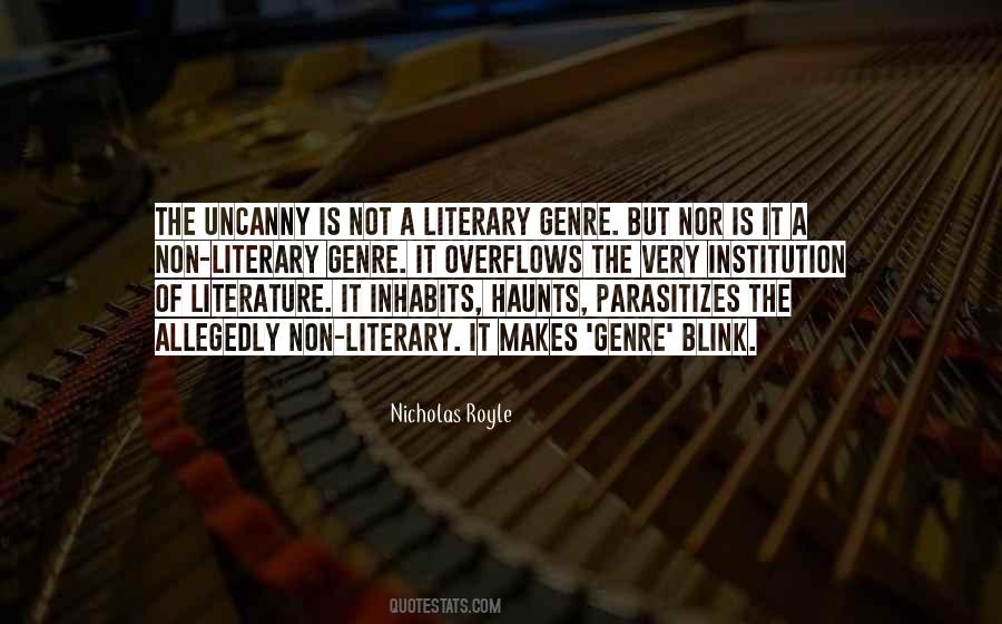 Quotes About Literary Genre #8229