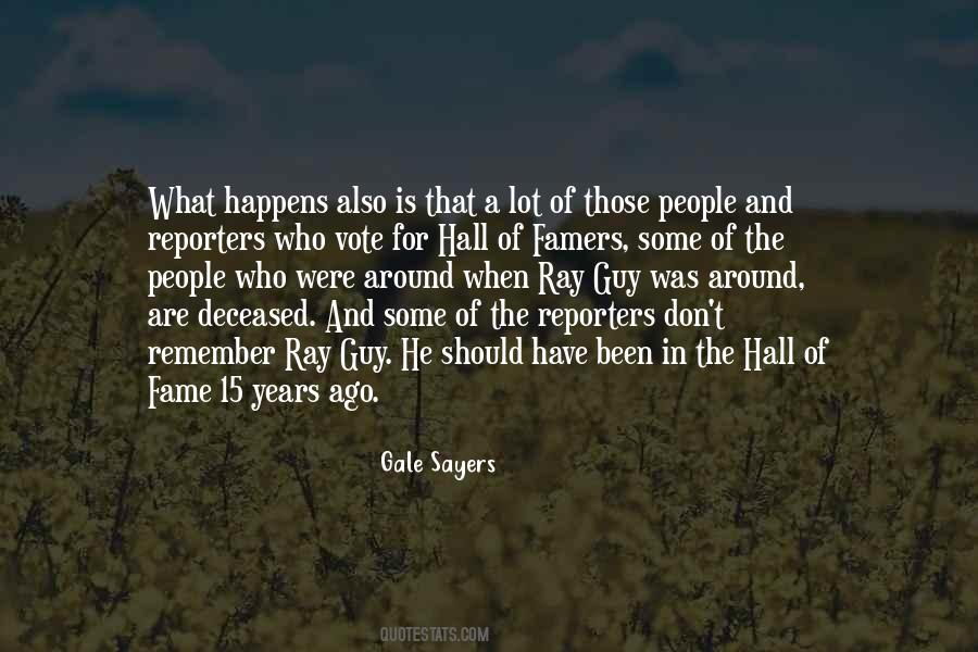 Quotes About Hall Of Fame #61364