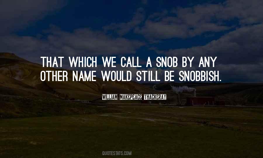 Quotes About Snob #30399