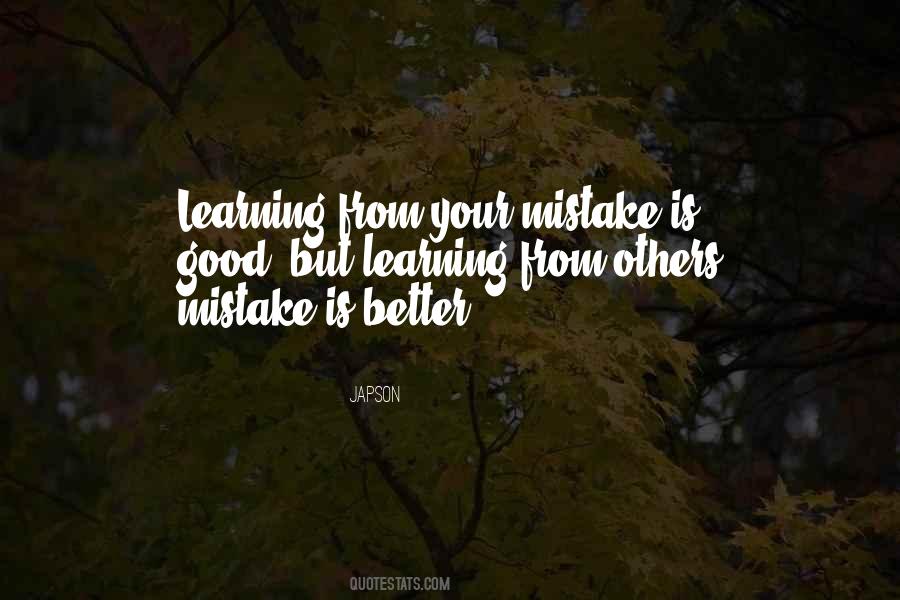 Quotes About Learning From Others Mistakes #980520