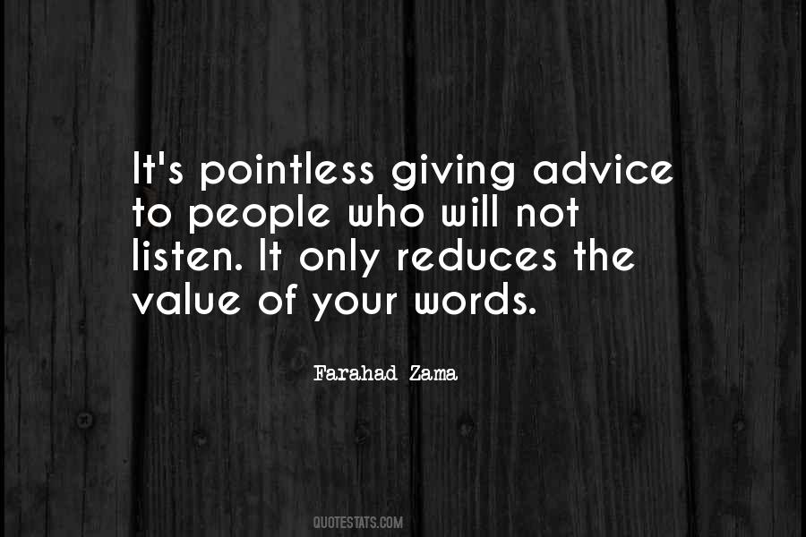 Quotes About Giving Advice #1577685