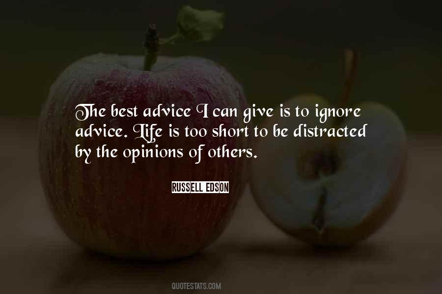 Quotes About Giving Advice #179093