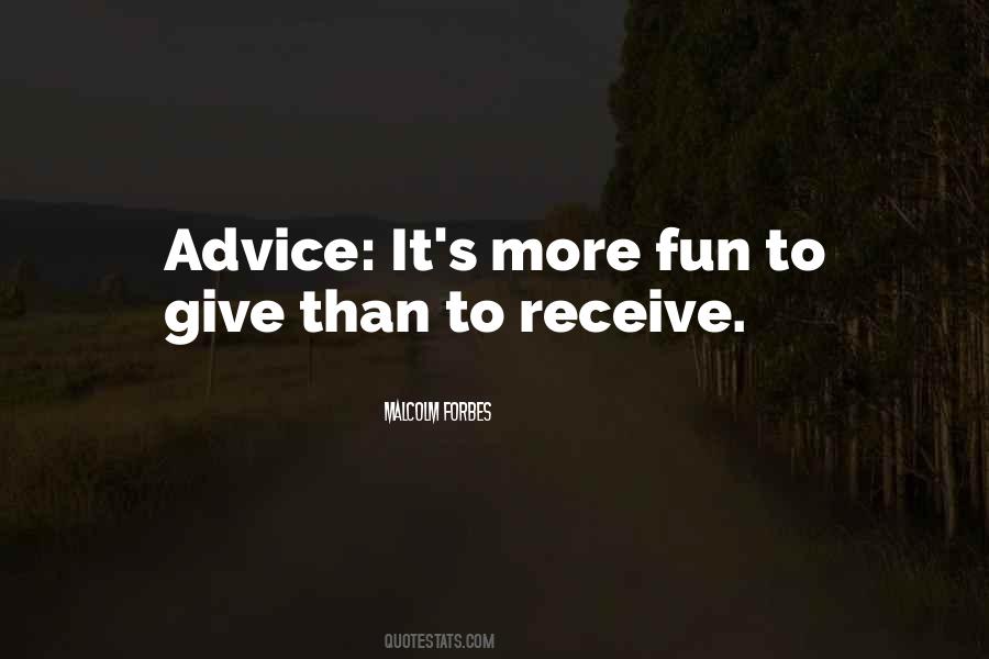 Quotes About Giving Advice #215963