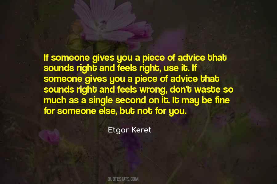 Quotes About Giving Advice #225520