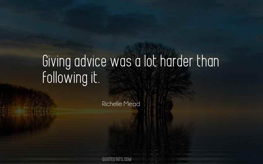 Quotes About Giving Advice #464385