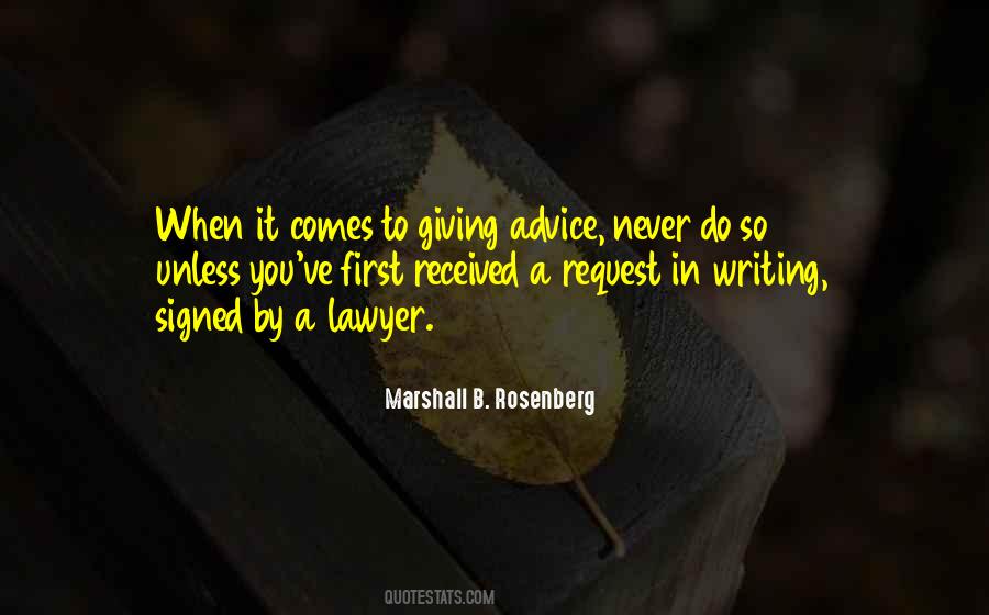 Quotes About Giving Advice #731998