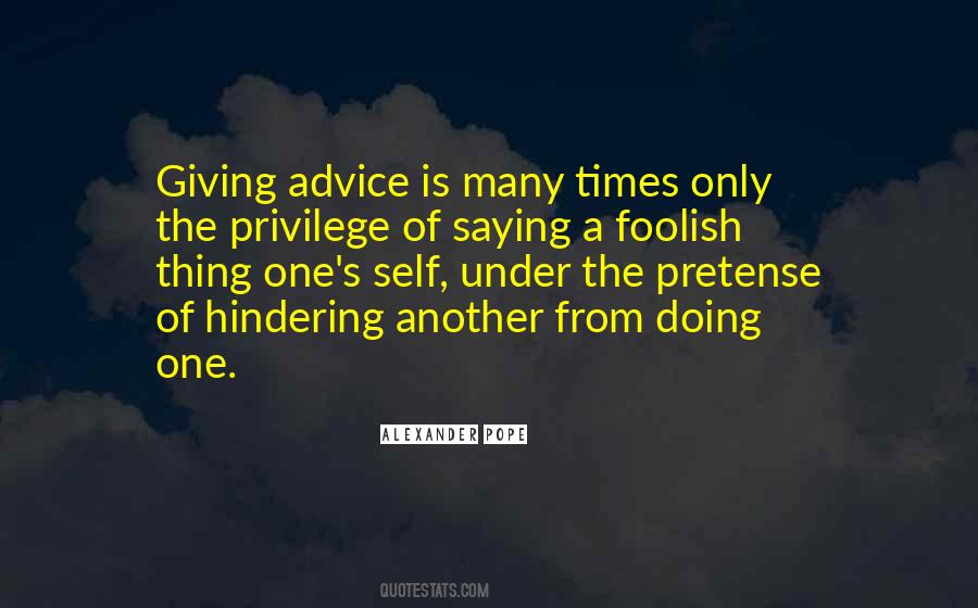 Quotes About Giving Advice #778900