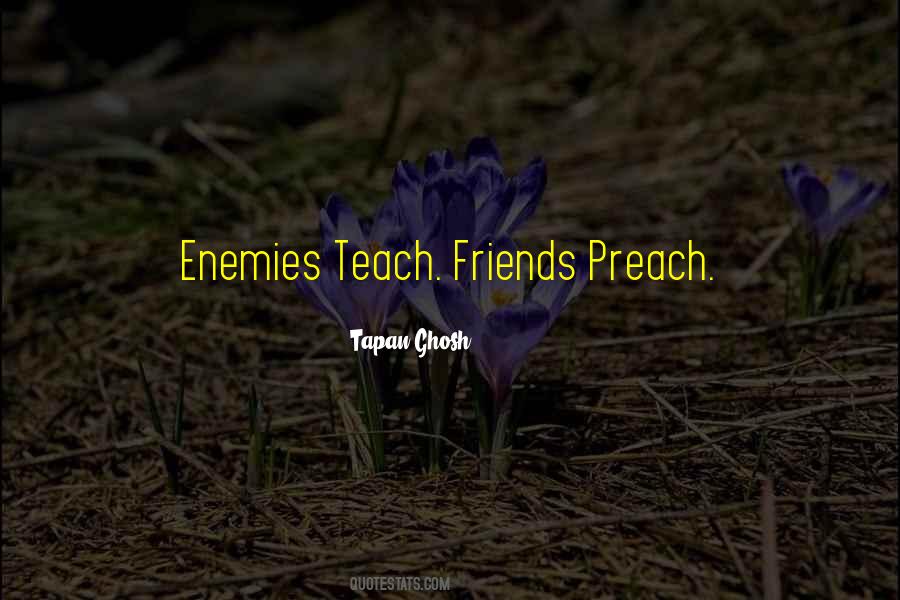 Quotes About Enemies Friends #1041