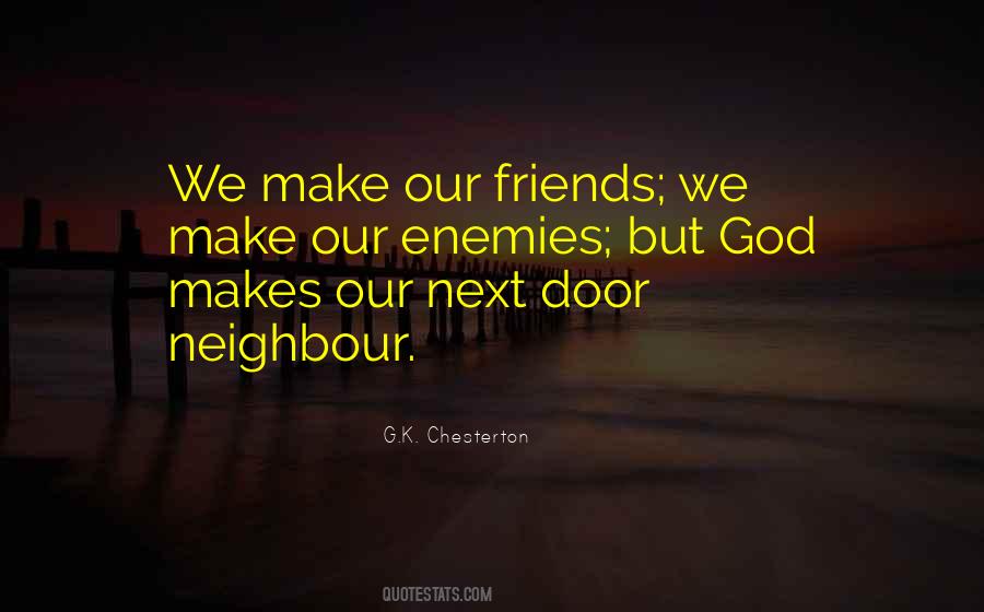 Quotes About Enemies Friends #183301