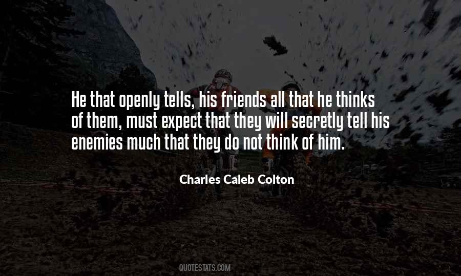 Quotes About Enemies Friends #240208