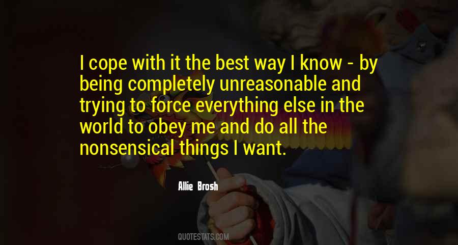 Quotes About Being Nonsensical #117311