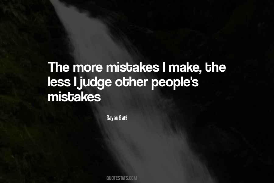 Quotes About Judging Others Mistakes #1004428