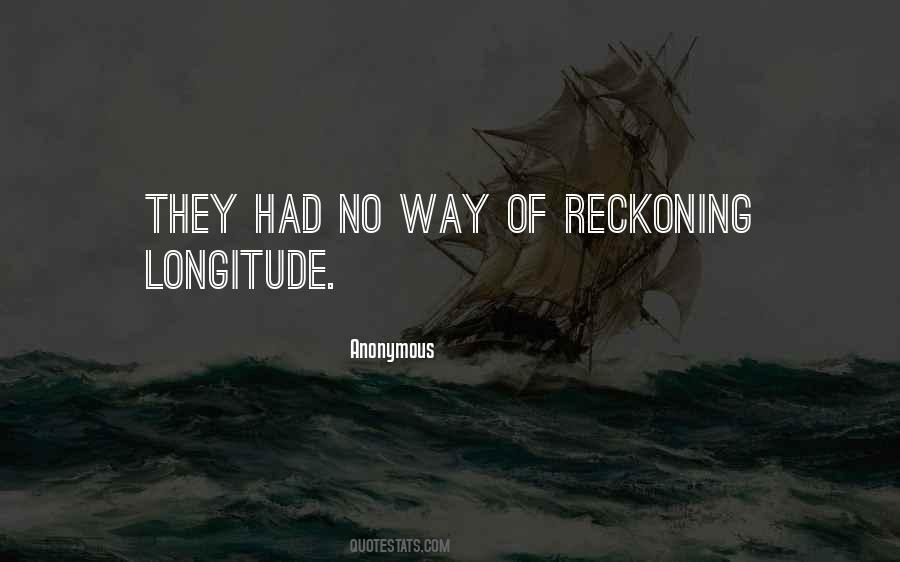 Quotes About Reckoning #1181550