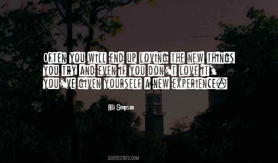 New Experience Quotes #1457446