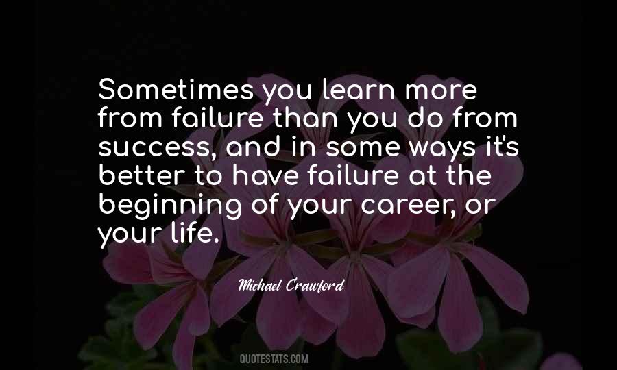 Quotes About Success From Failure #346485