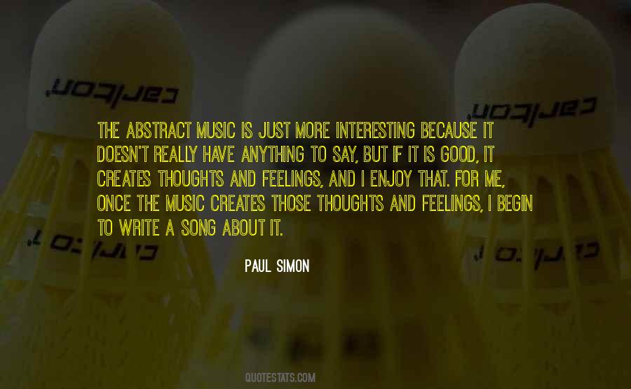 Quotes About Music And Feelings #1417234