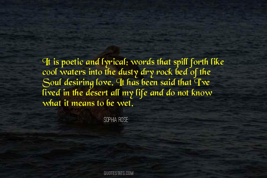 Poetic Words Quotes #335638