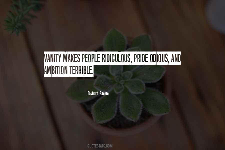 Quotes About Vanity And Pride #300093