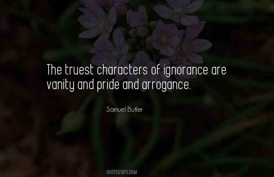 Quotes About Vanity And Pride #674975