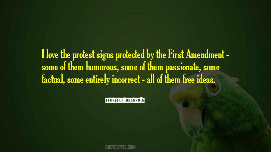 Quotes About First Amendment #1183811