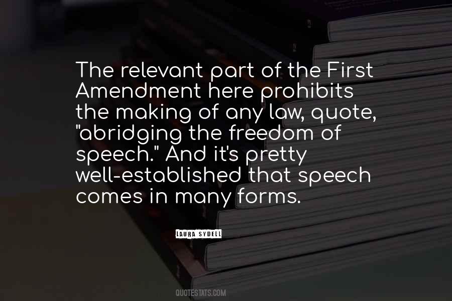 Quotes About First Amendment #1349328