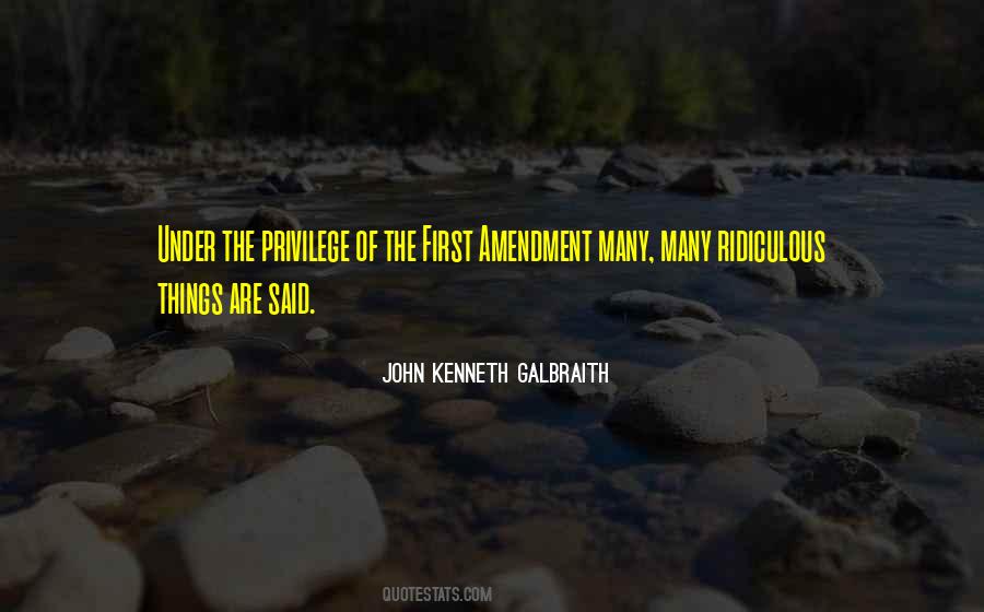Quotes About First Amendment #1426779