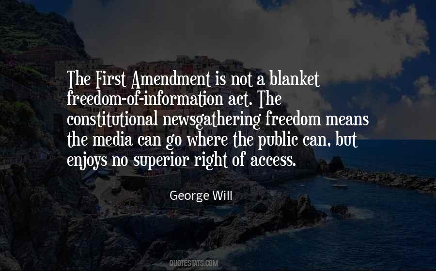 Quotes About First Amendment #1744238