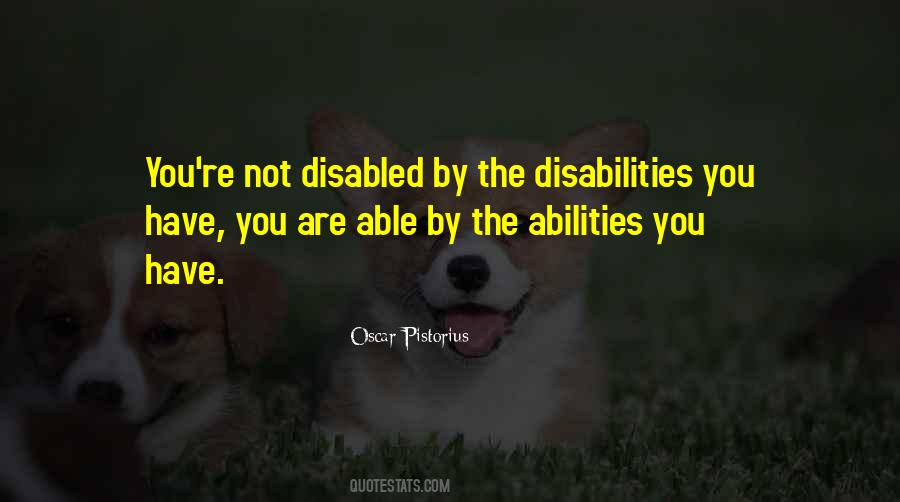 Quotes About Disabilities #381308