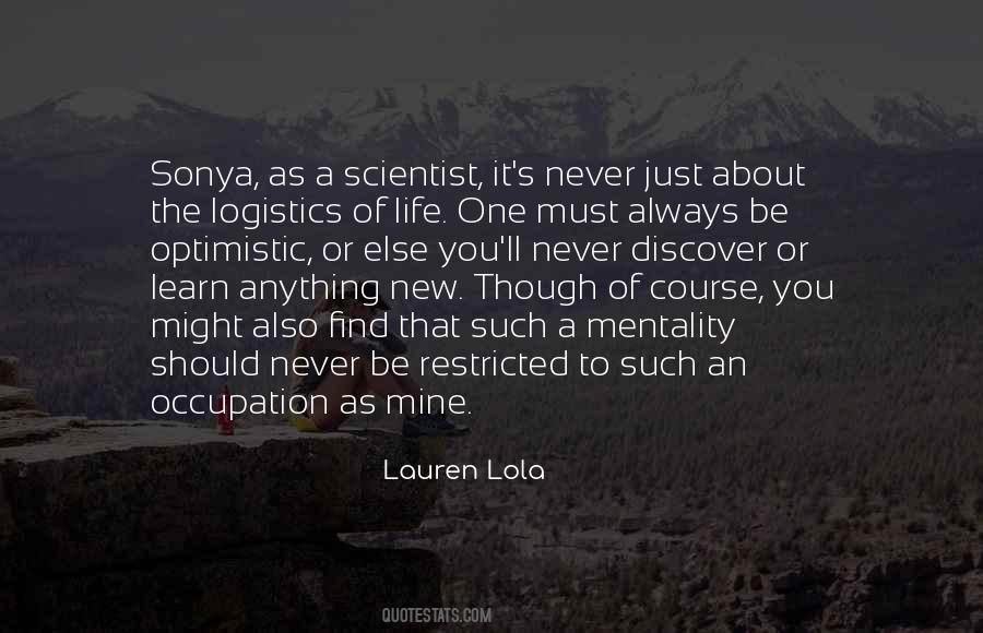 Quotes About Logistics #1810038