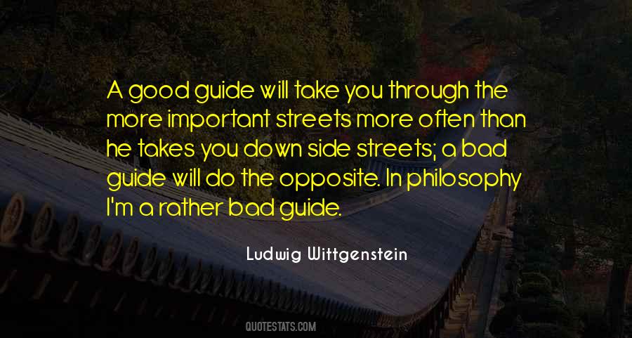 Quotes About Side Streets #1598335