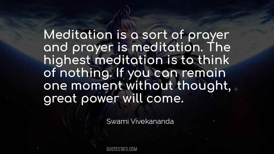 Quotes About Meditation And Prayer #1689121