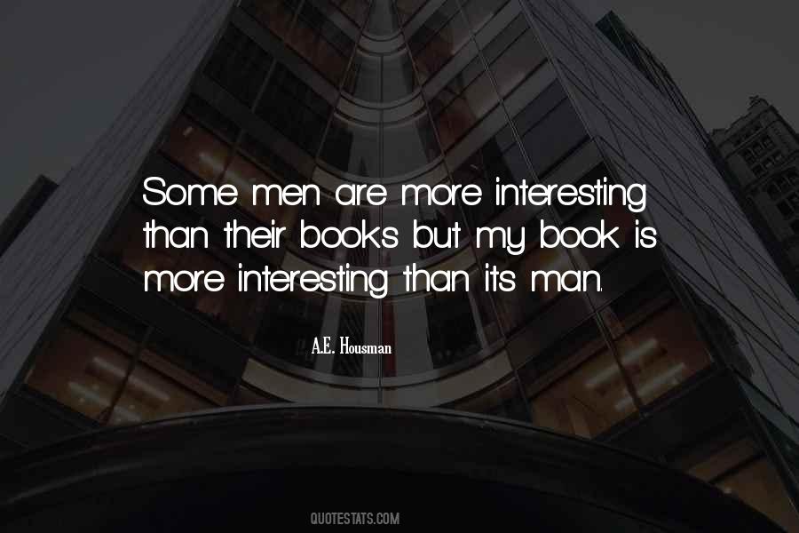 Quotes About Interesting Man #787198