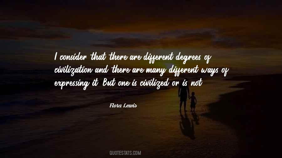 Different Degrees Quotes #16321