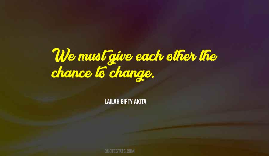 Change Chance Quotes #11119