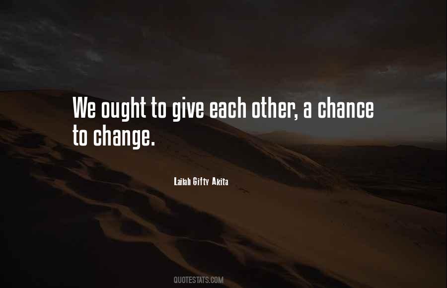 Change Chance Quotes #153068
