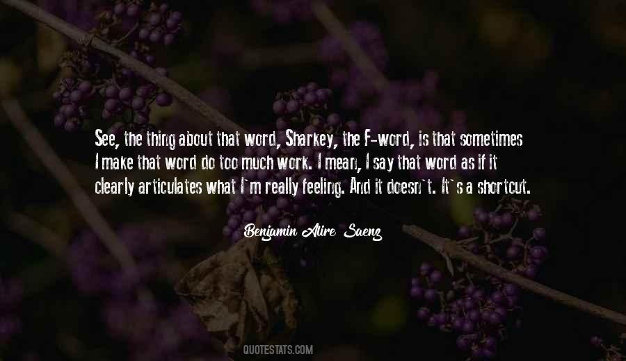 Quotes About Mean Words #162293