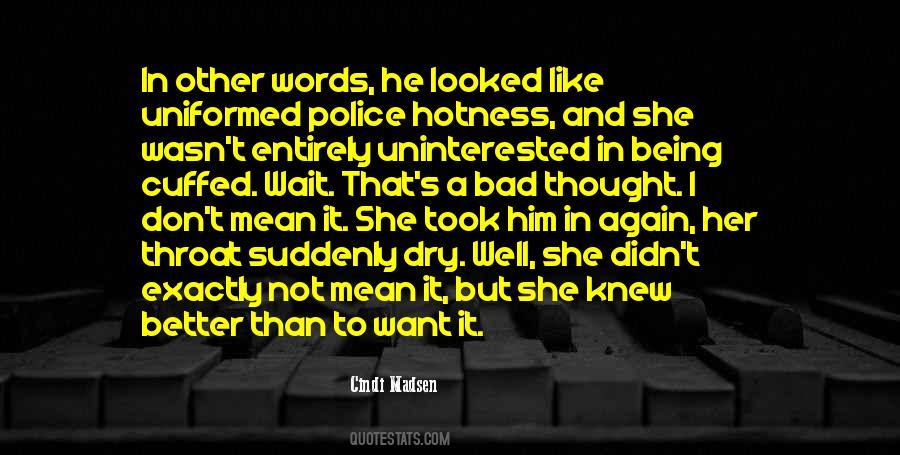 Quotes About Mean Words #213312