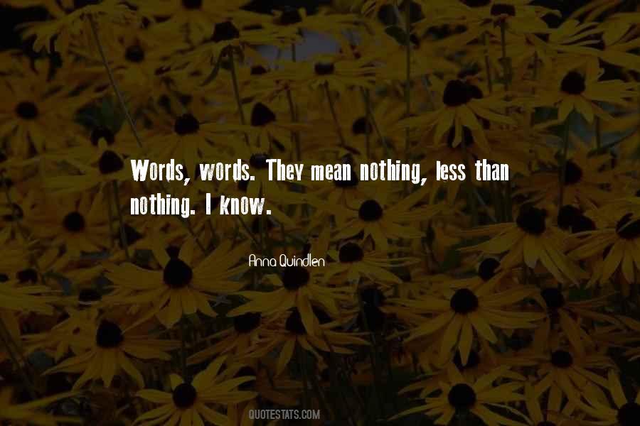 Quotes About Mean Words #262563