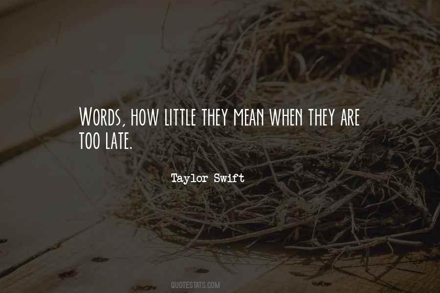Quotes About Mean Words #324115