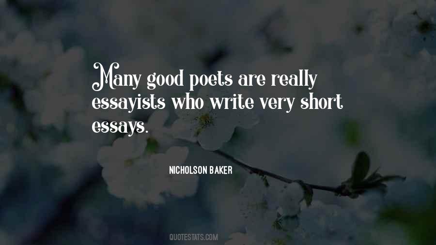 Quotes About Essays #88604