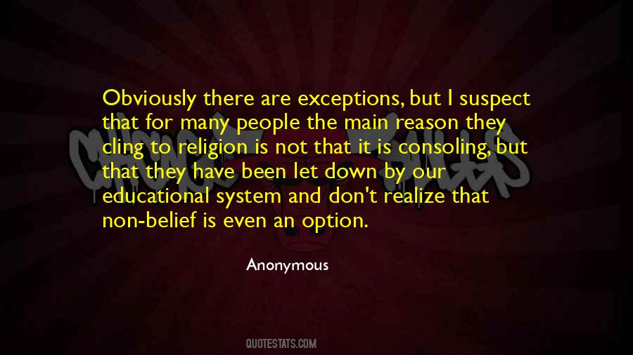 Quotes About Non Belief #440019