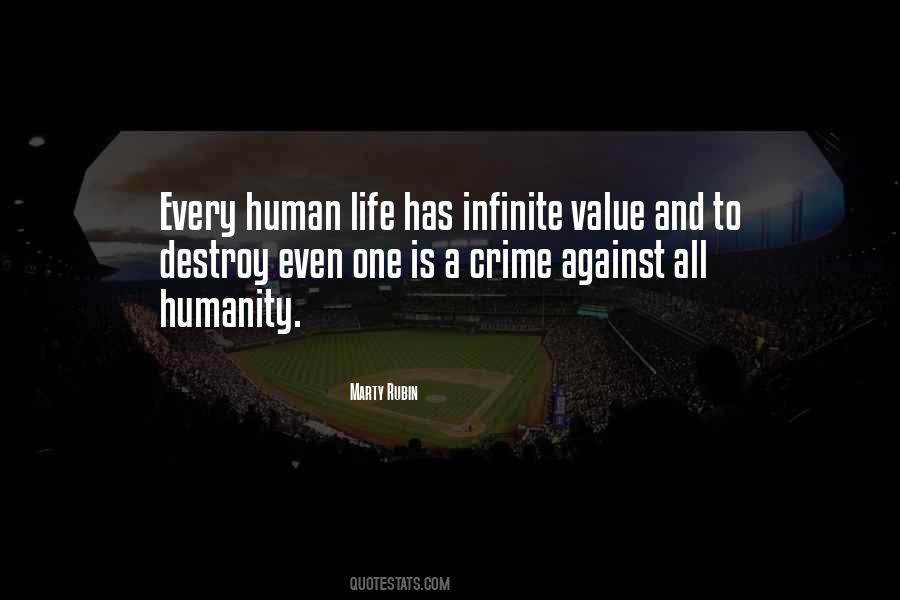 Quotes About Value Of Human Life #1101595