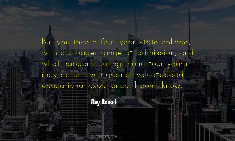 Quotes About Admission #1482079