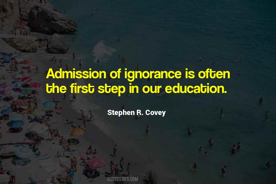 Quotes About Admission #1871587