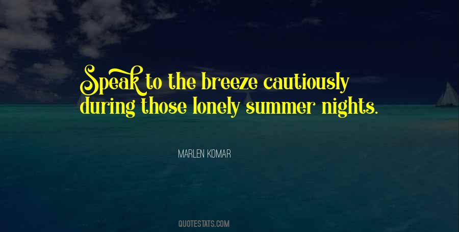 Quotes About Summer Nights #979773