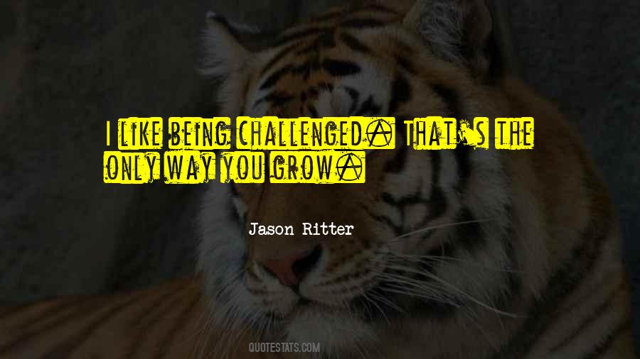 Being Challenged Quotes #1675335