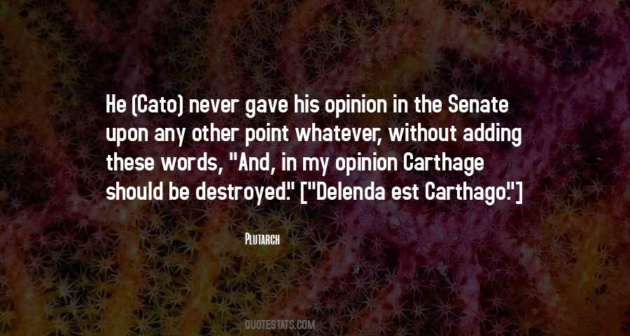 Quotes About Carthage #1628717